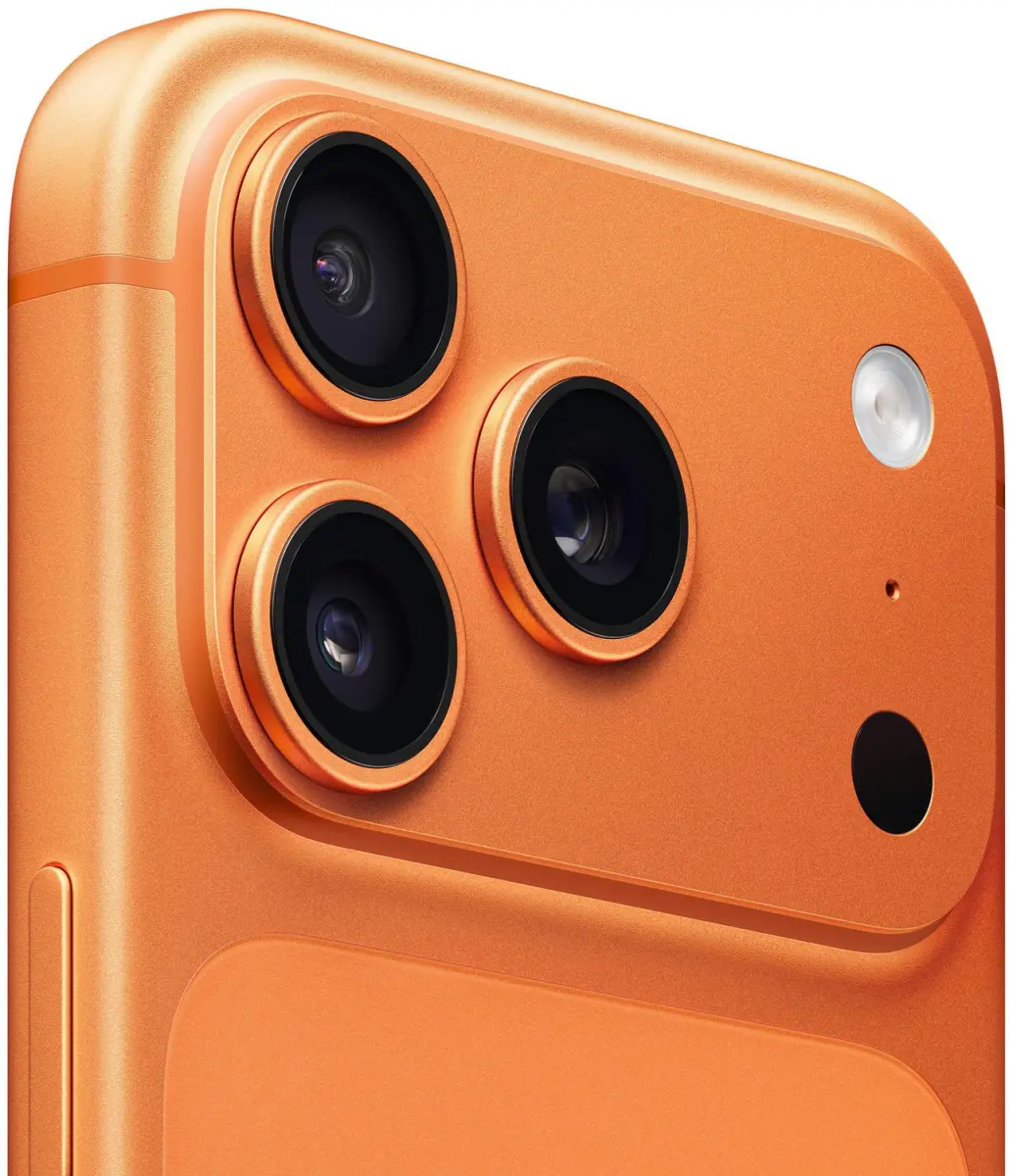 iPhone 17 Pro in Cosmic Orange