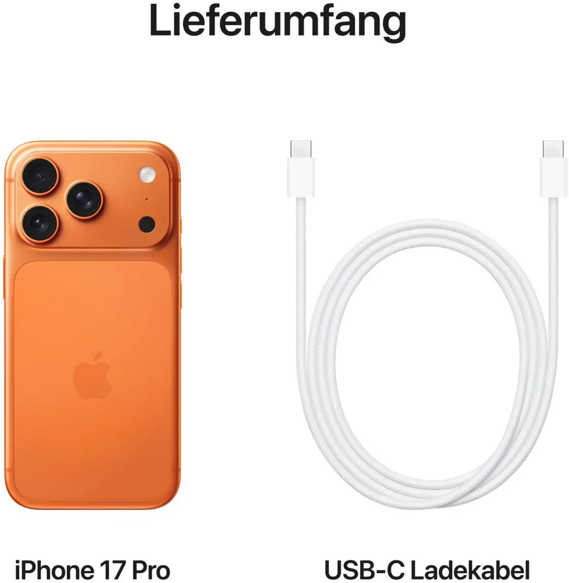 iPhone 17 Pro in Cosmic Orange