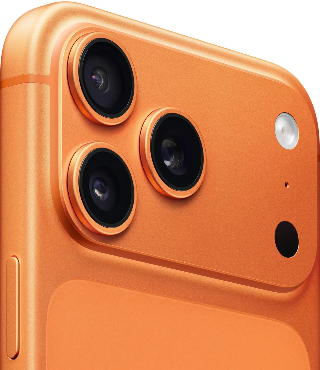 iPhone 17 Pro Max in Cosmic Orange