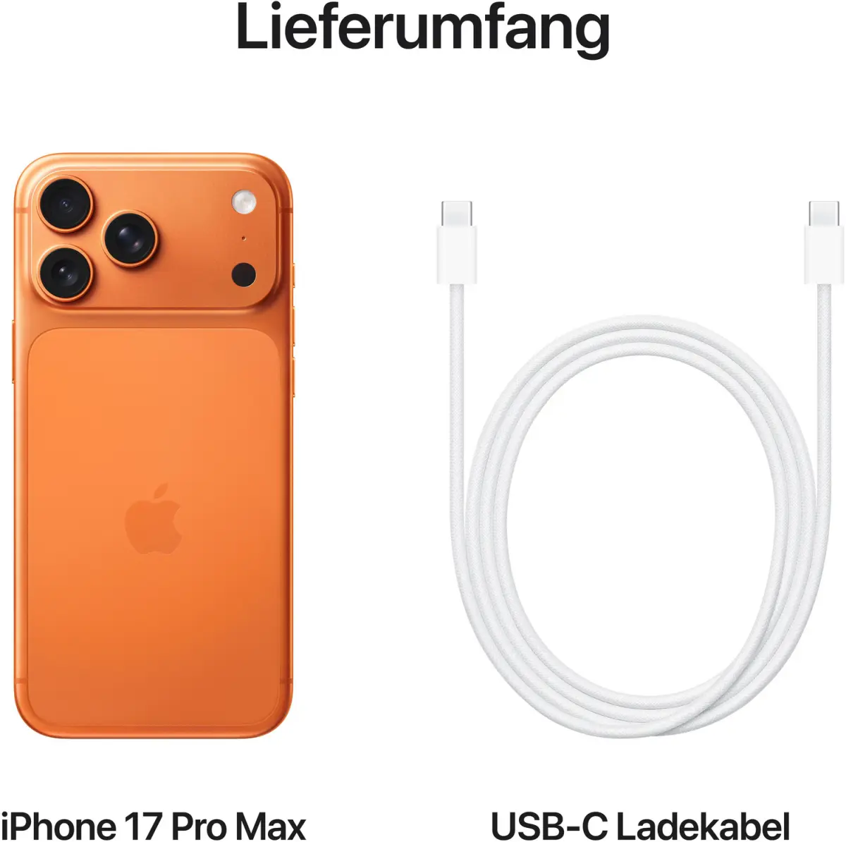 iPhone 17 Pro Max in Cosmic Orange