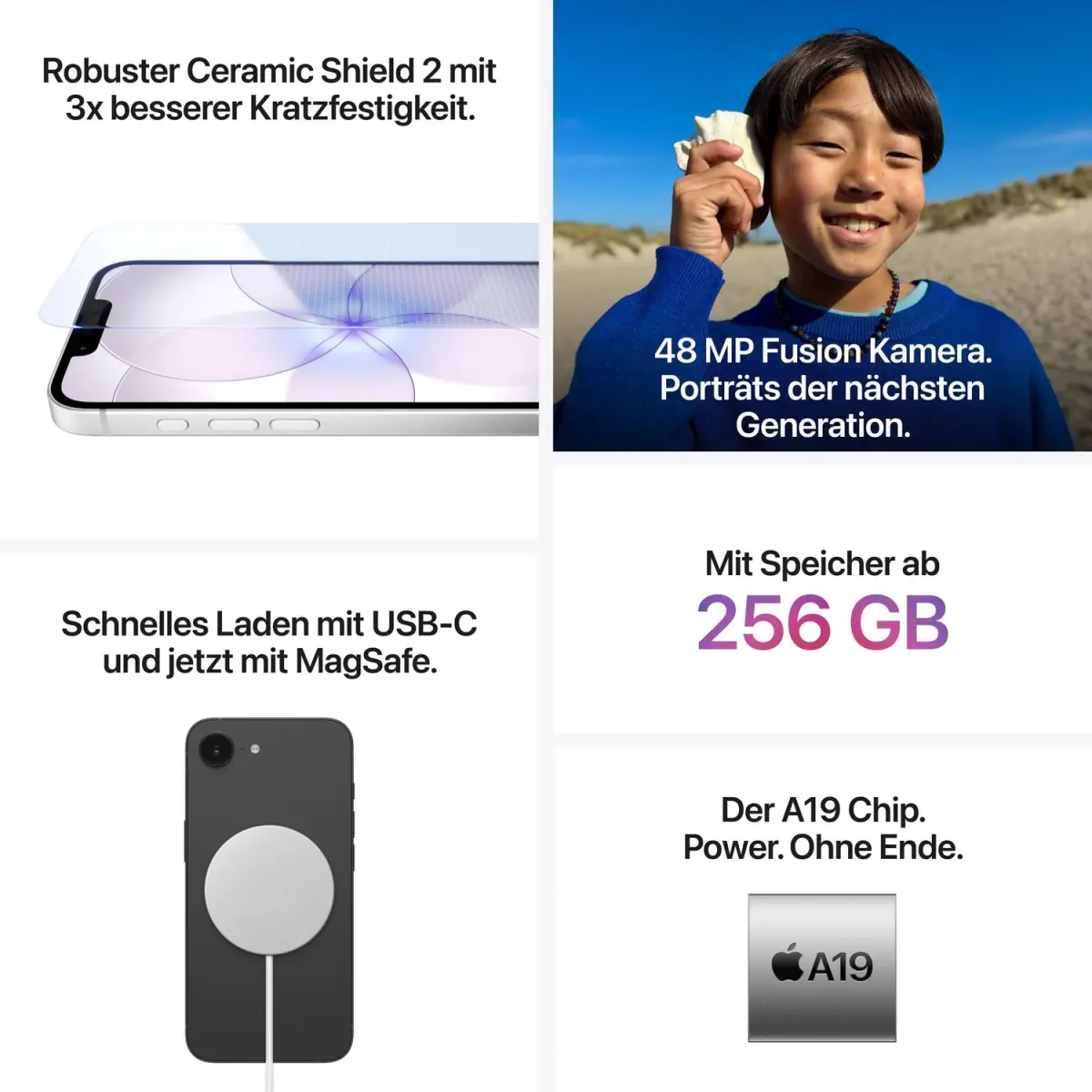 iPhone 17e in Schwarz