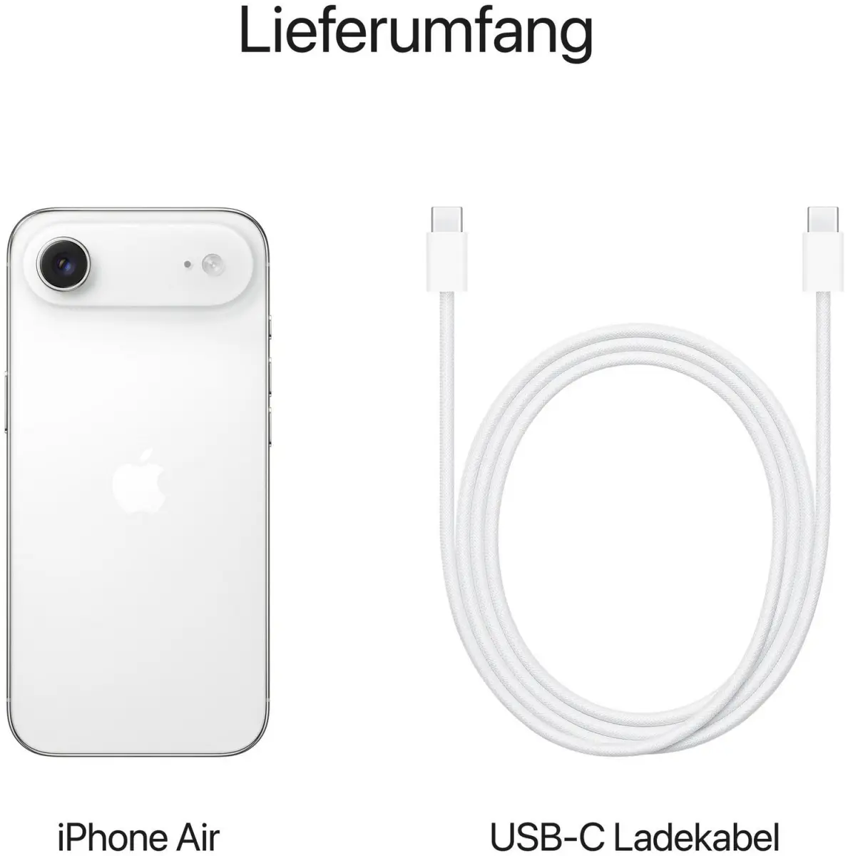 iPhone Air in Wolkenweiß