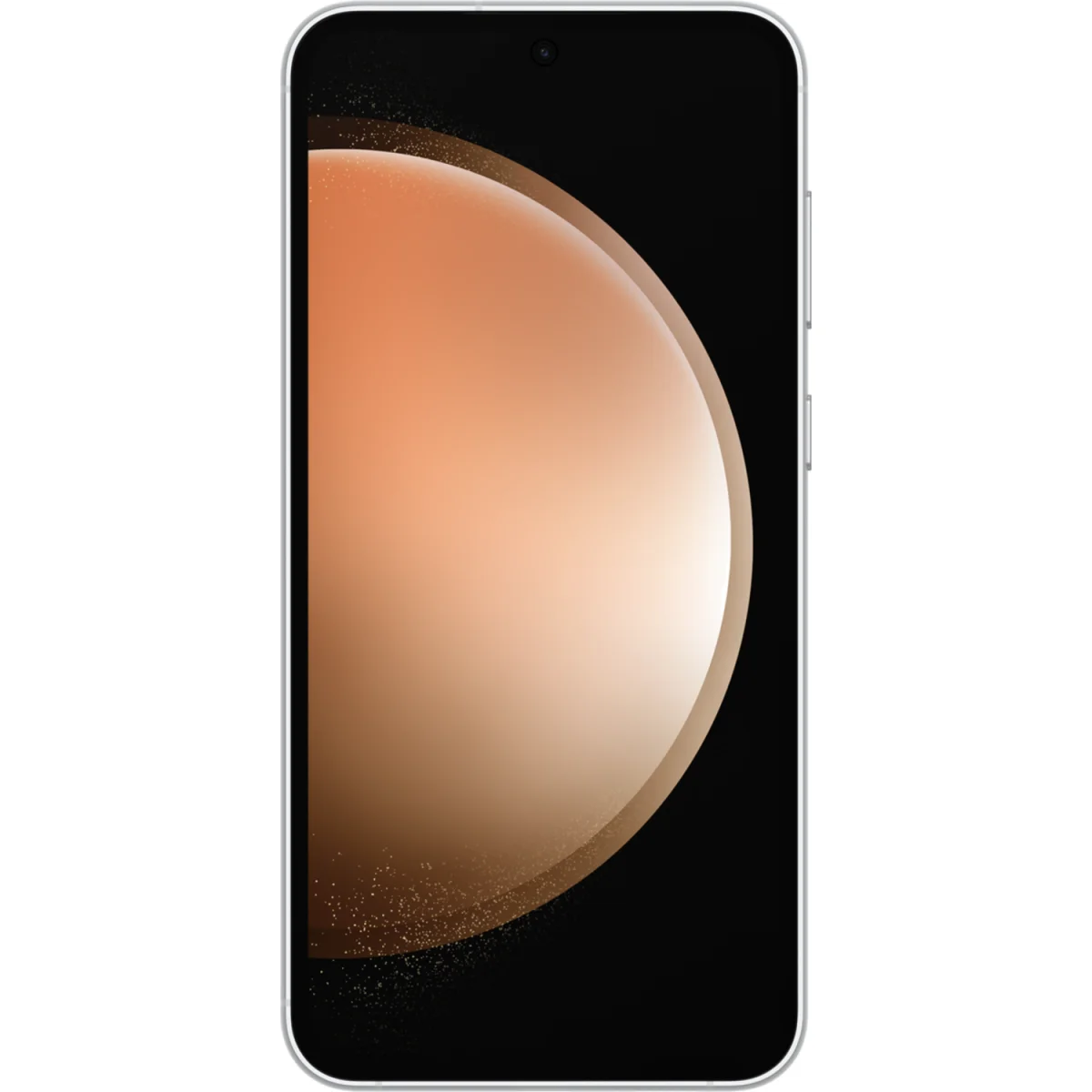 Galaxy S23 FE in Cream, Rückseite und Vorderseite