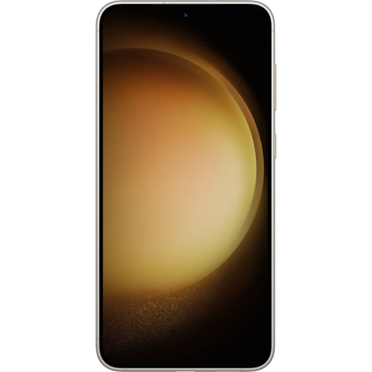 Galaxy S23+ in Cream, Rückseite und Vorderseite