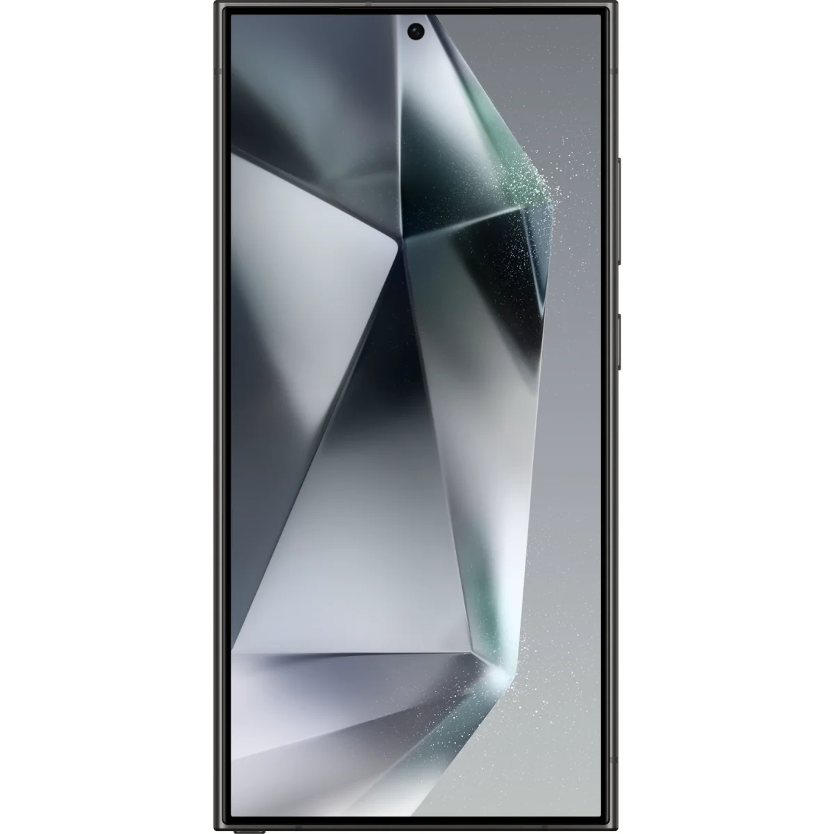 Galaxy S24 Ultra in Titanium Black, Rückseite und Vorderseite