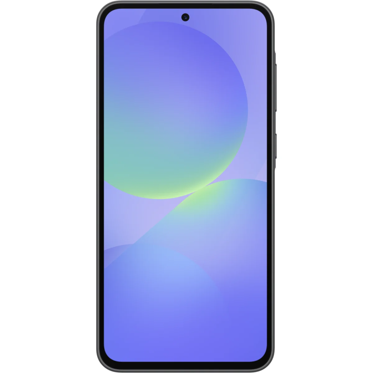 Galaxy A36 5G in Awesome Black, Rückseite und Vorderseite