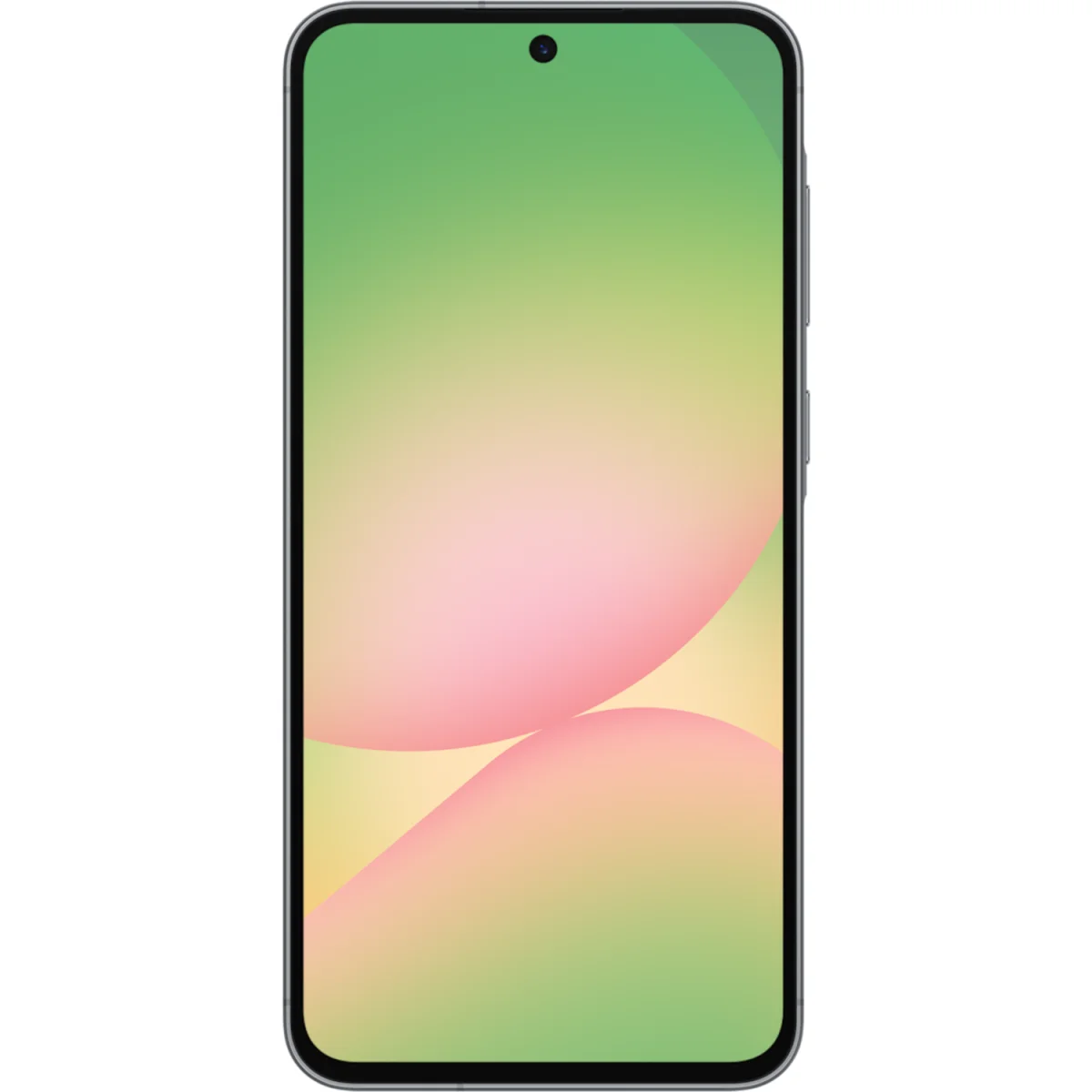 Galaxy A56 5G in Awesome Graphite, Rückseite und Vorderseite