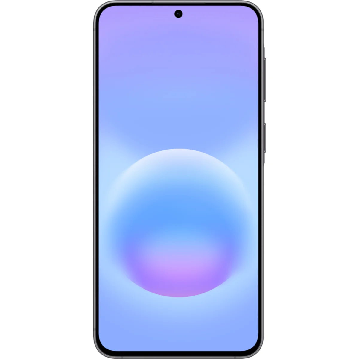 Galaxy A57 5G in Awesome Gray, Rückseite und Vorderseite