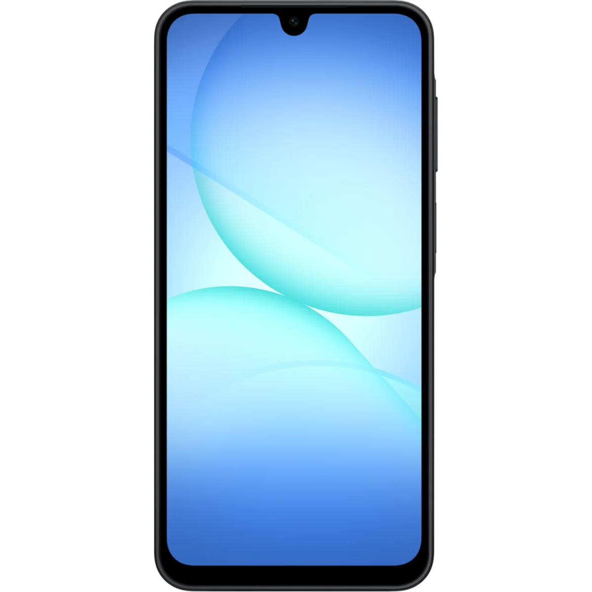 Galaxy A17 in Black, Rückseite und Vorderseite