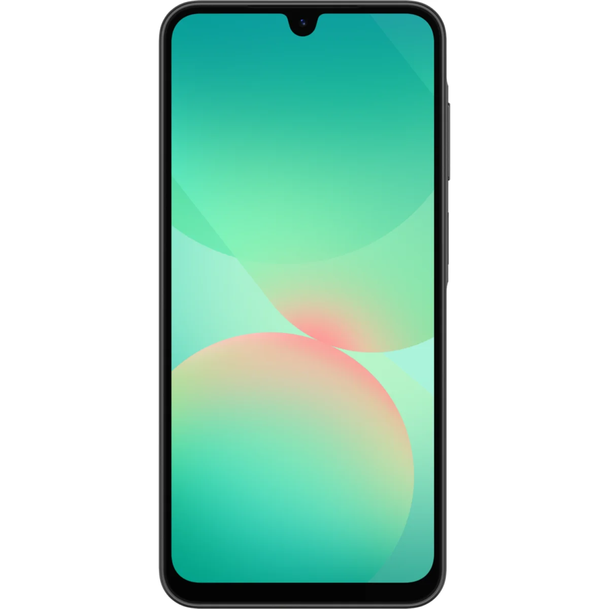Galaxy A26 5G in Black, Rückseite und Vorderseite